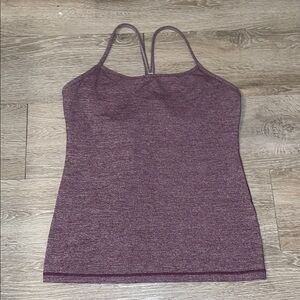 Lululemon size 10 purple racer back tank workout athletic running yoga top
